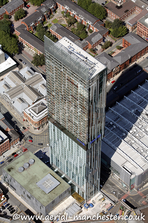 aerial photo of beetham tower
            manchester